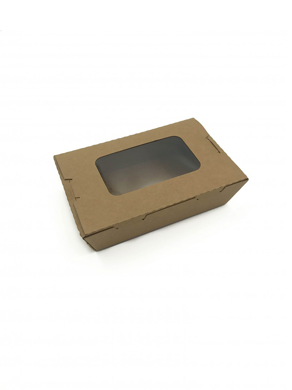 Caja Kraft Con Ventana 1200ml